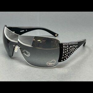 Bebe Affectionate BB7013-Jet 120mm Gray Lens Shield Women's Sunglasses